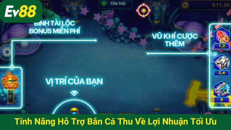 Tính năng hỗ trợ bắn cá thu về lợi nhuận tối ưu