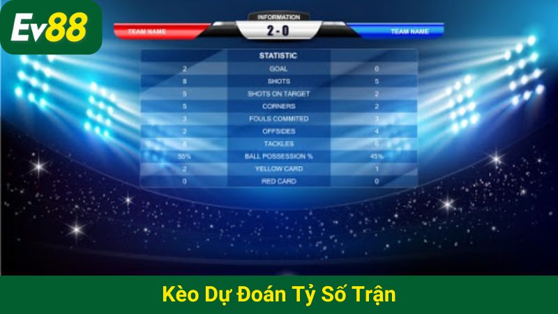 kèo dự đoán tỷ số trận